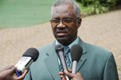 Disaster Preparedness and Refugee Affairs Minister Gen Marcel Gatsinzi