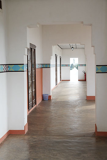 African deco in the corridors of the museum