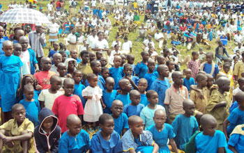 Children in Musanze attend Day of African Child celebrations last year.(File photo)
