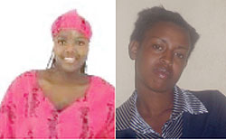 L-R :  Angella Mulindabigwi; Phoebe Murigande
