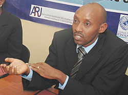 Jean Bosco Rushingabigwi, one of those involved in preparing a code of conduct for journalists