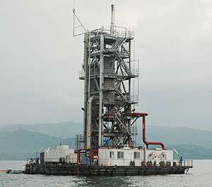 The Methane Gas Plant in Lake Kivu, Rubavu District  (File Photo)