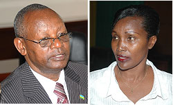 L-R: Adolphe Bazatoha; Connie Bwiza