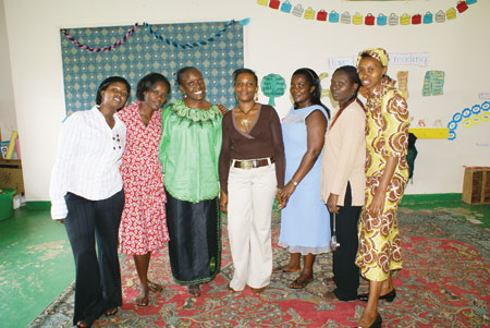 School teachers after a job well done.