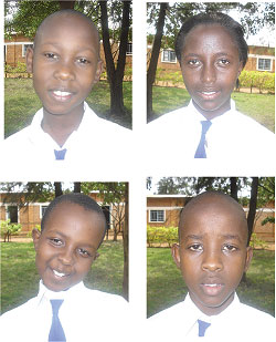 L-R:Parfait Mpano; Flower Agahozo;Jolly Niyigena;Dedieu Mbazarugamba