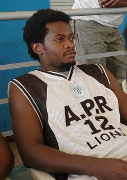 Former APR shooting guard Gerol Ndugu is an injury concern for his coach. (File phoo)