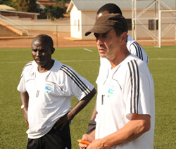 Kanamugire (left) has worked very closely with Richard Tardy (right) to put the junior wasps to where it is. (File photo)