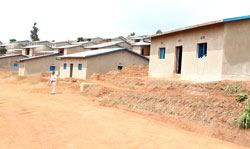 The newly commissioned houses built by REMA and Gicumbi District for poor residents. (Photo T Kisambila)