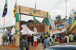 Multitudes of exhibition goers throng the expo grounds in Gikondo, during last year's international trade fair. Organisers say this year's expo will be more than successful (File Photo)