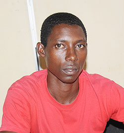 Albert Nsengimana narrates his ordeal at The New Times offices in Kimihurura (Photo B Asiimwe)