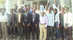 Students of KIE students after the tour of Murambi Genocide Memorial Site. (Photo G. Mugoya)