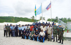  Rwandan police peacekeepers in Haiti and their colleagues from other countries during the Liberation Day celebrations (Courtesy Photo)
