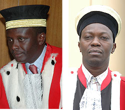 L-R: Prosecutor General Martin Ngoga  has been reappointed for a second 5-year term; Alphonse Hitiyaremye