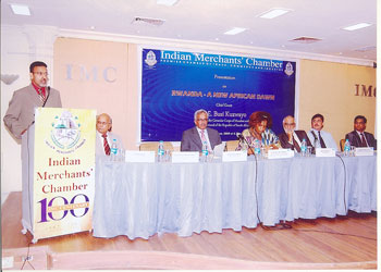 Members of Indian Merchantsu2019 Chamber attending a seminar dubbed  Rwanda - A New African Dawn