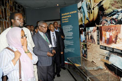 Delegates attending a conference on Somalia visited the genocide museum at Kigali Memorial centre. (Photo J Mbanda)