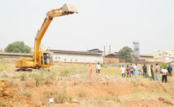 Contruction works at the new terminal in Muhima have been slow (File Photo)