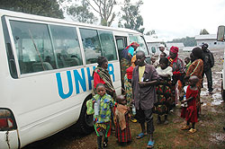 Rwandans return from DRC. Government has emphasised it will not force refugees to come home (File Photo)