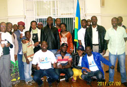 Rwandans in South Africa during the liberation day celebrations in Cape Town over the weekend (Courtsey Photo)