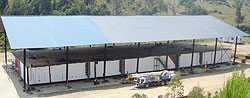 The barge to be installed this Saturday on Lake Kivu (photo S Nkurunziza)