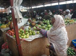 Fruits in Kimironko Market. The new Fruit and vegetable market designated for Masaka has been relocated (File Photo)