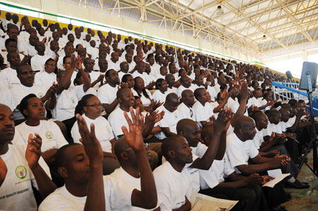  Head teachers from Primary and Secondary Schools  accross the country coverged for a retreat at the national stadium in Remera, yesterday. (Photo J Mbanda).