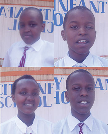 L-R : Nicole Mbonigaba;Boaz Kwizera;Sheillar Mutoni;Noah Kwizera