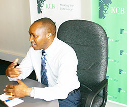 KCB Rwandau2019s Managing Director, Maurice K. Toroitich (File photo)