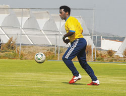 Jean Marie Rusingizadekwe currently plays for FC Marines of Belgium. (Photo: B. Mugabe)