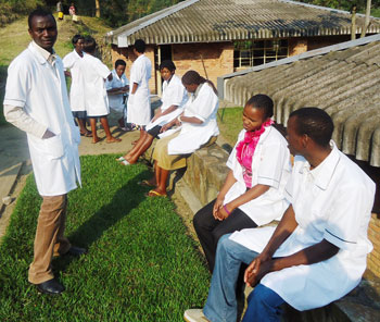 KHI students while  waiting to attend lectures (photo S Nkurunziza)