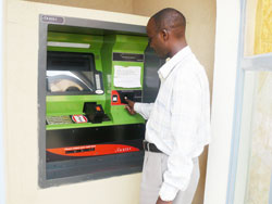 An Automated Teller Machine in Kigali.