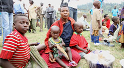 Refugees at the Kiziba Refugee Camp have complained of insufficient food supply (File Photo)
