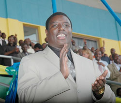  Zion Temple founder Apostle Paul Gitwaza during a past function. His church is a joint organiser of a conference due in Kigali The New Times File Photo