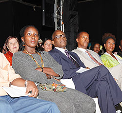 Viewers during the official opening of the 7th edition of the Rwanda film festival over the weekend (File Photo)
