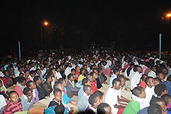 Students at one of Kizito Mihigou2019s concerts. The New Times /Courtesy photo