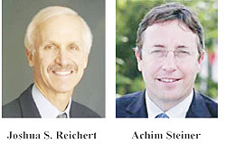 L-R : Joshua S. Reichert;Achim Steiner 