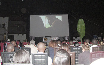 People get entertained at the 2011 Rwanda Film Festival.