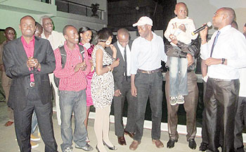 The youngest actor in Kinyarwanda applauded during the screening at The Manor Hotel. The New Times / D.Umutesi