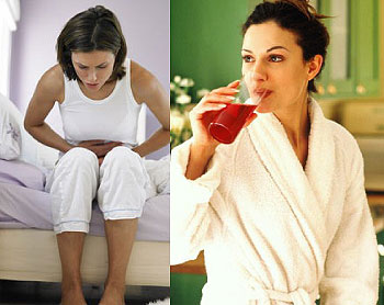 Drinking plenty of juice or water helps to avert UTI . Internet Photo.