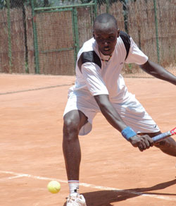 Jean Claude Gasigwa in action during a past tournament. The New Times/File Photo