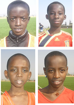 L-R:Kevin Mwiseneza;Mohmed Ishimwe;Derrick Musangwa;Jean de Dieu Ishimwe 