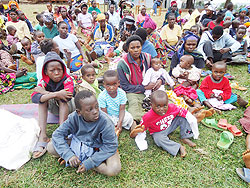 Some of the returnees who recently came back to Rwanda from the DRC. The New Times / File.