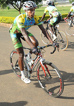 Tough times ahead for Adrien Niyonshuti. The New Times/File.