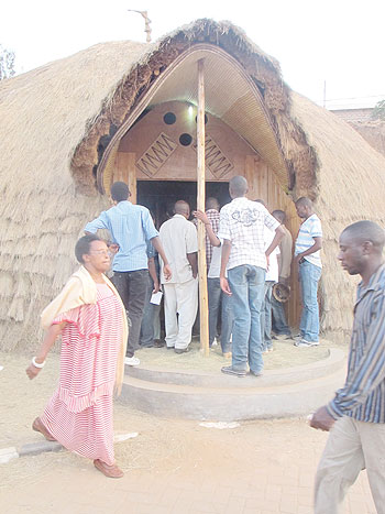 Culture represented: A traditional Rwandan house was built at the Expo grounds. 