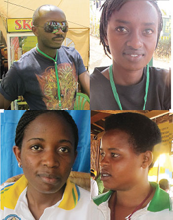 L-R:Ive Biruta;Odette Uwamaria; Noreen Iketgetse;Devotha Uwingabiye