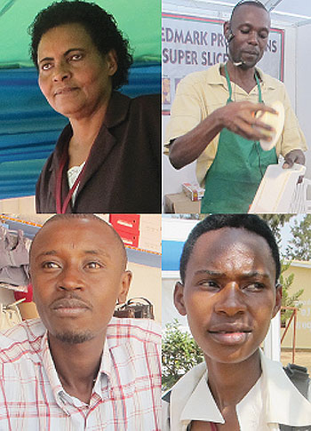 L-R: Philemoni Mukazana;Charles Senengo;Emmy Shumbusho;Alice Mukashaka.