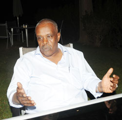 Gerald Ntashamaje during an interview with The New Times yesterday. John Mbanda.