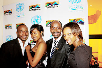 Hillywood actors and actresses at the event. The New Times /A. Ndungutse.