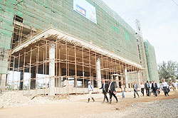 Marriot Hotel, which is under construction in Kigali. The New Times/J. Mbanda.