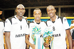 Flavien Ndamukunda (R) is one of the eight suspended players. The New Times/File.