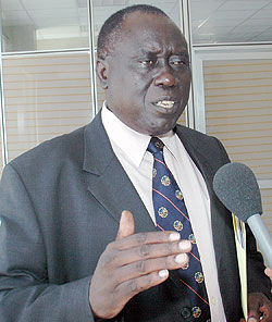 Justice Minister Tharcisse Karugarama.